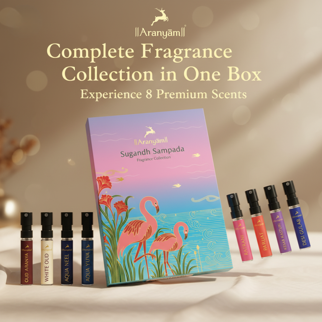Sugandh Sampada Fragrance Collection (2 ml X 8 Perfumes) Aranyam Perfumes