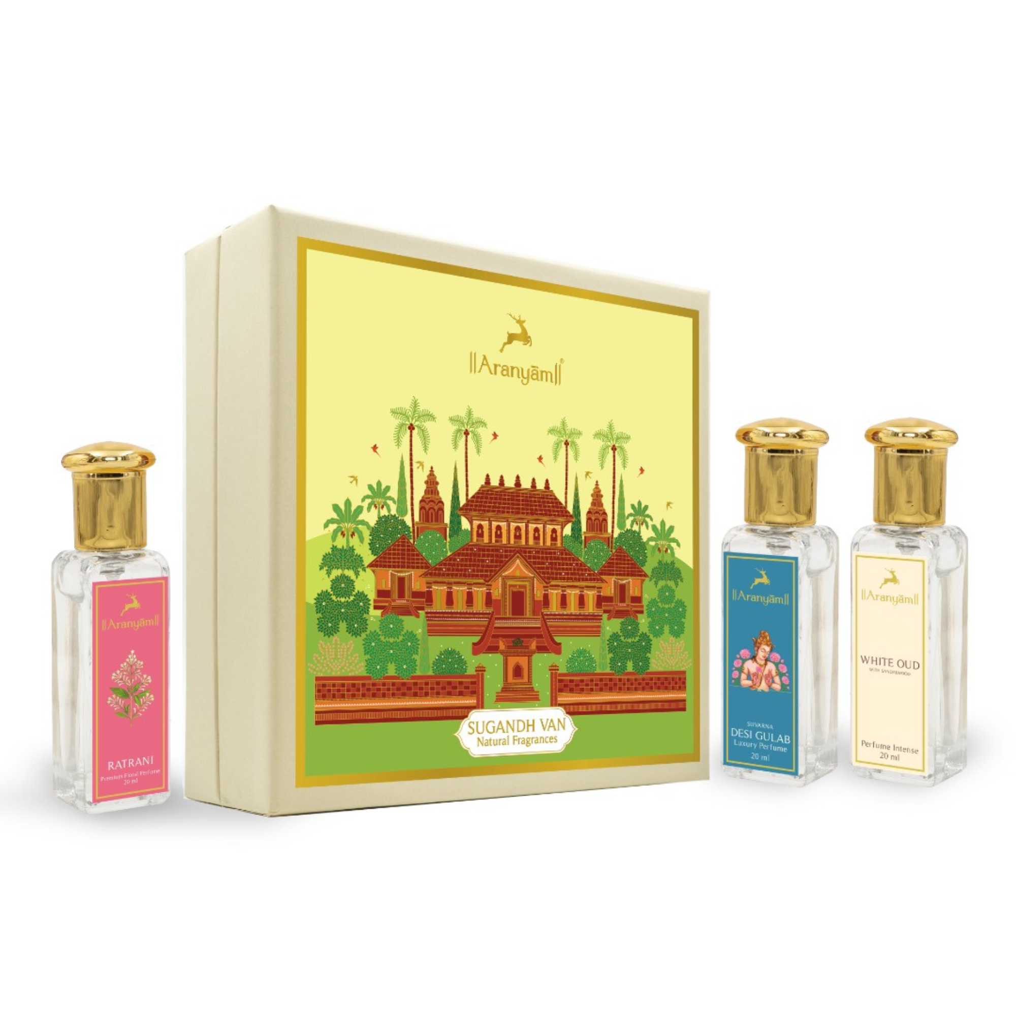 Sugandh Van Gift Box (Set of 3) Aranyam Perfumes