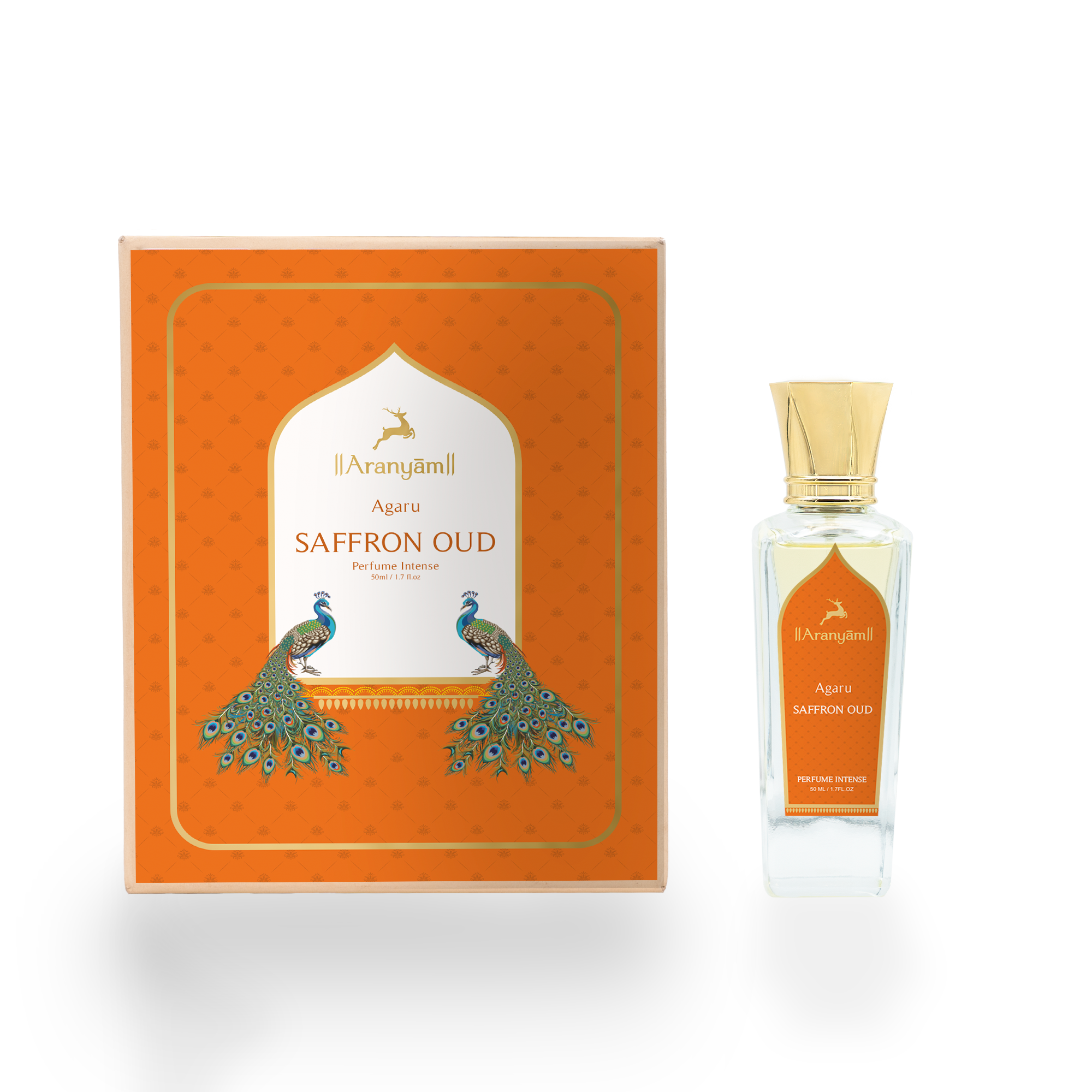 Saffron Oud Perfume Intense Aranyam Perfumes