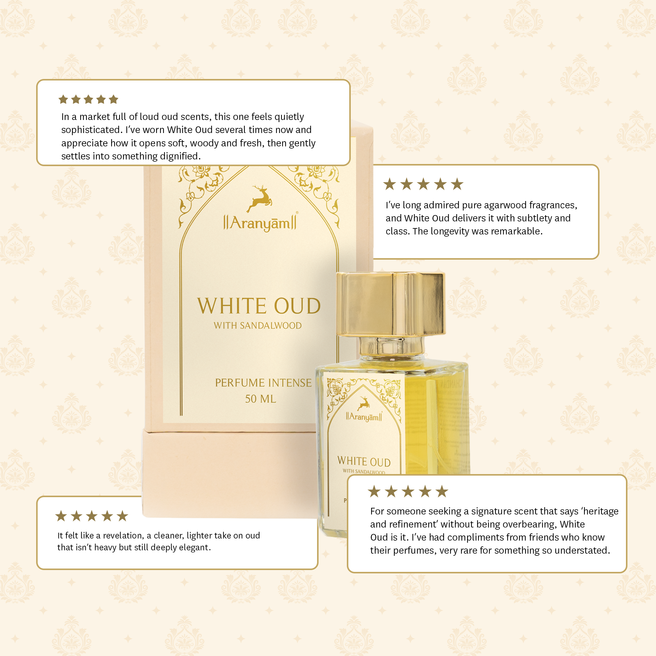 White Oud Perfume Intense Aranyam Perfumes