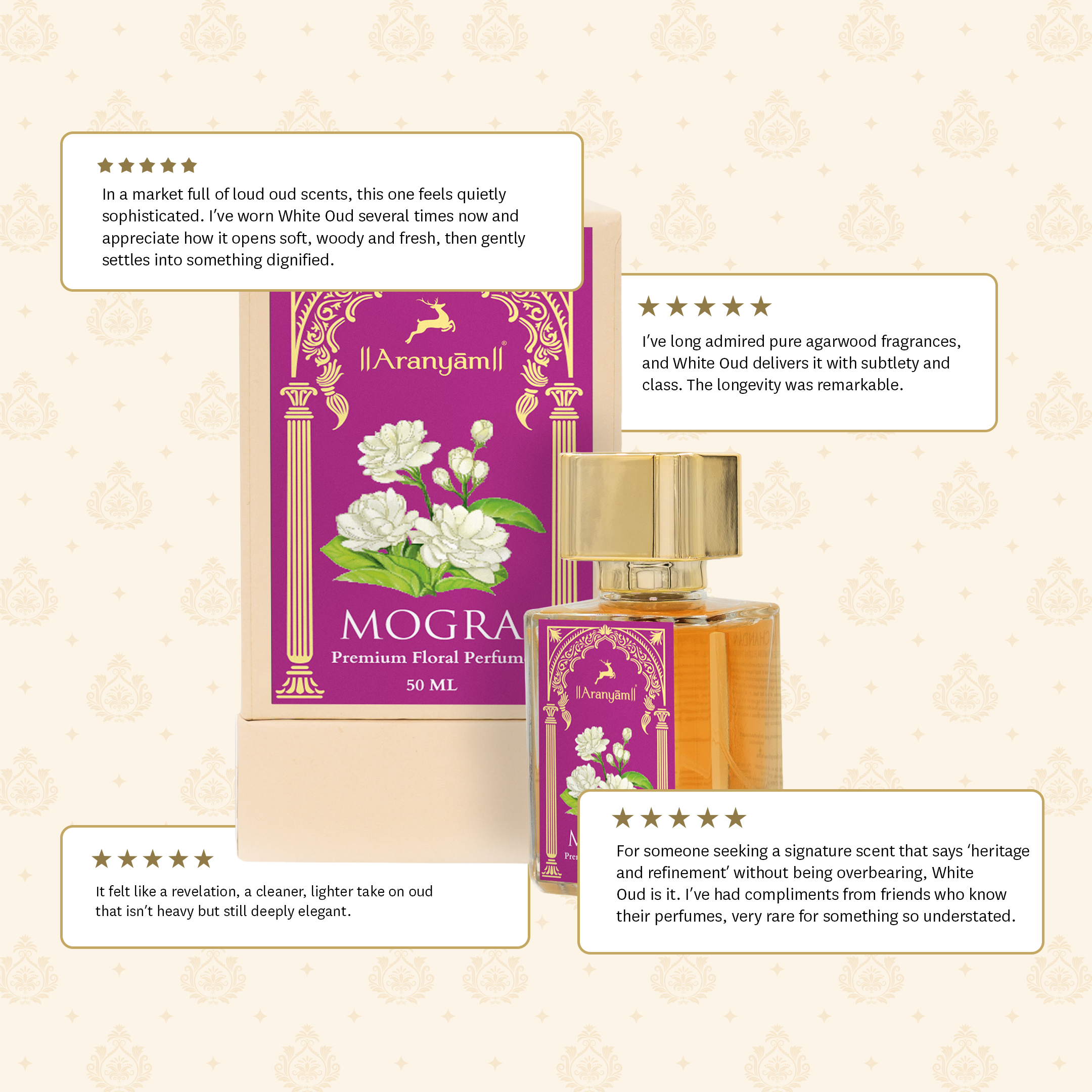 Mogra Perfume (50ml) Aranyam Perfumes