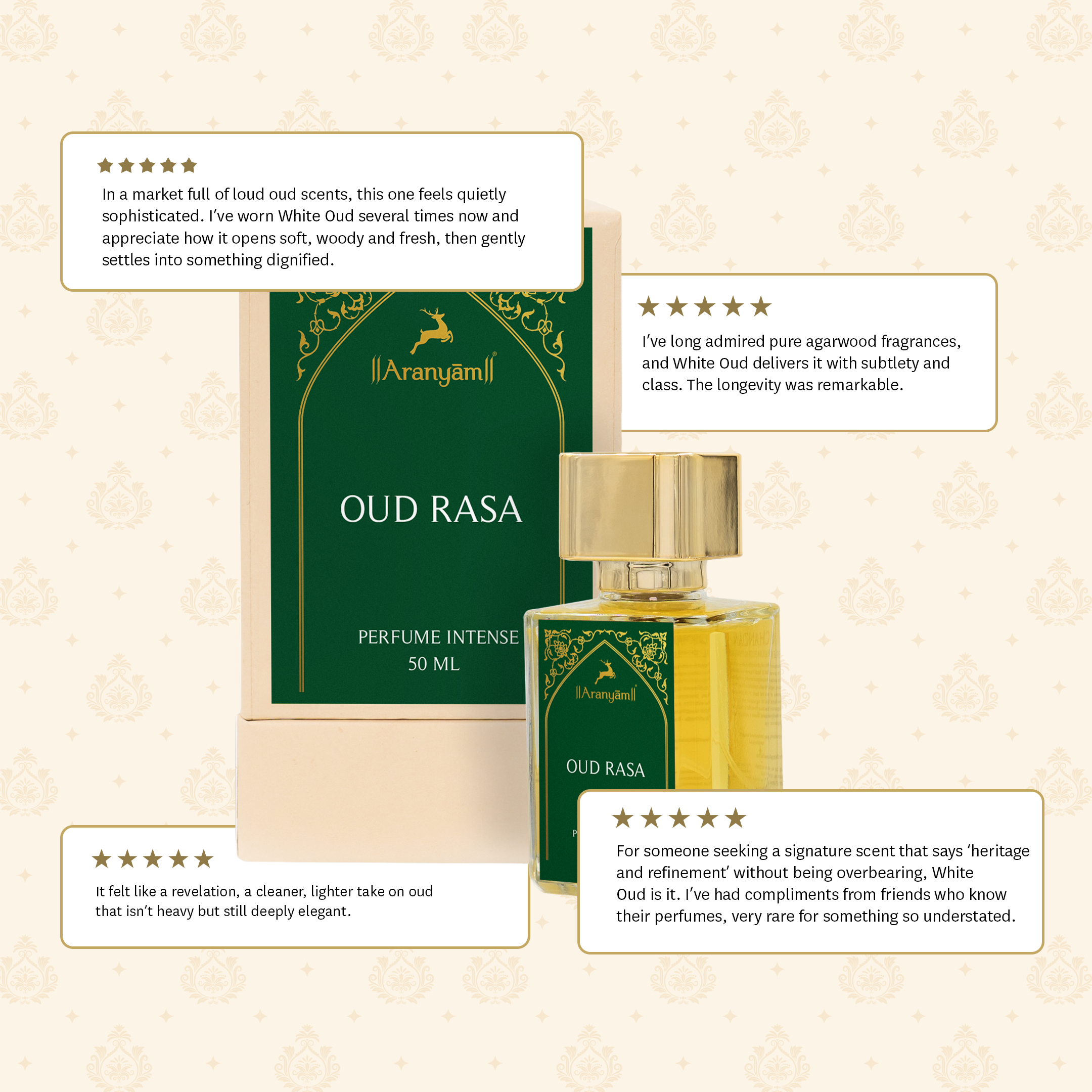 Oud Rasa Perfume Intense (50ml) Aranyam Perfumes